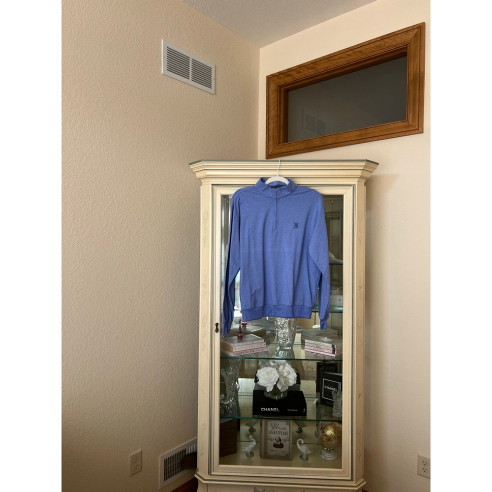 Men's Turtleson Blue Tour Performance Quarter-Zip Sweater S